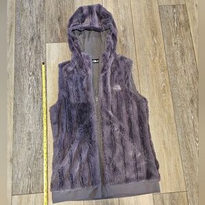 The North Face Furlander Vest Small Grey Hooded Vest